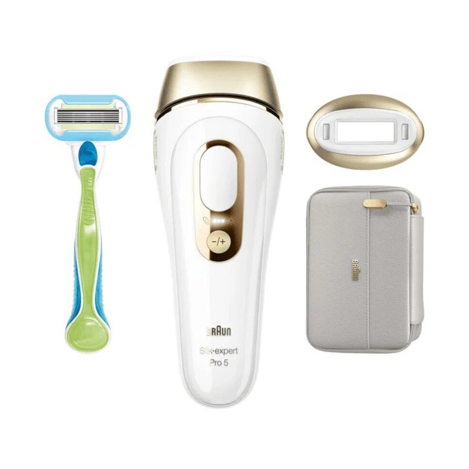 Silk-expert Pro 5 With 2 Extras: Venus Razor, Soft Pouch